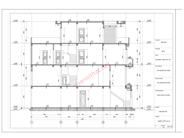 Nhà phố 5.8x15.8m, 1 trệt 2 lầu 1 tum