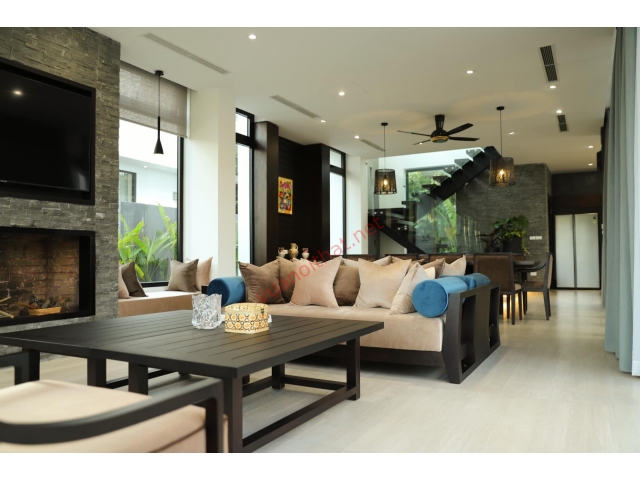 Villa 400m2, DT xây dựng 120 m2, 1 sàn 2 tầng