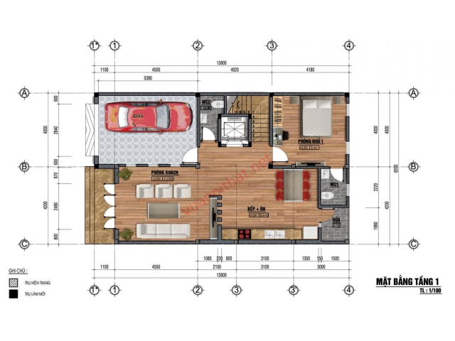 Nhà đẹp 8x14m